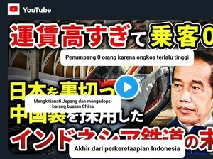 Thumbnail Video YouTube Jepang Soal Kereta Whoosh Sulut Emosi Warganet
