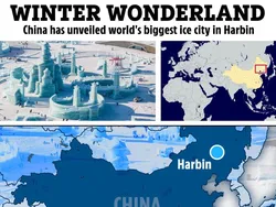 Menakjubkannya Kota Es Terbesar di Dunia Made in China