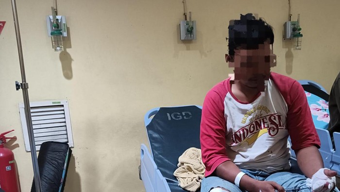 Nurman, warga Gresik yang jadi korban tertimpa baliho caleg