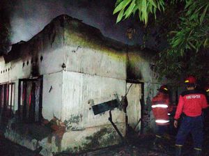 Sempat Terdengar Ledakan, Gudang Warga Kubu Karangasem Ludes Terbakar