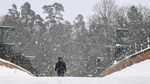 Potret Swedia Alami Cuaca Dingin Ekstrem, Suhu di Bawah Minus 40