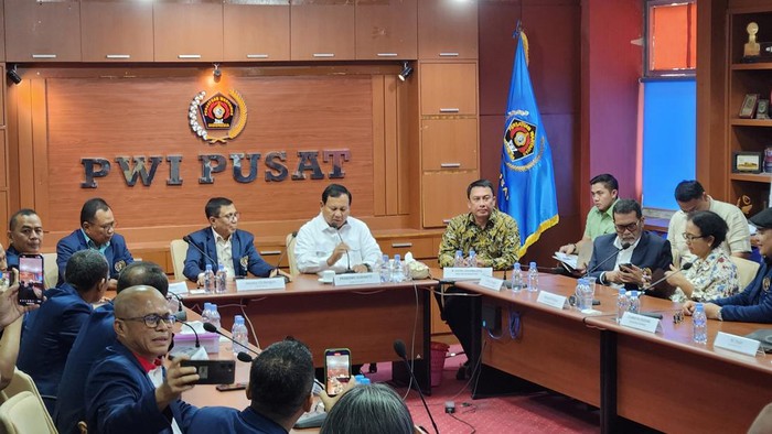 Prabowo di PWI Pusat