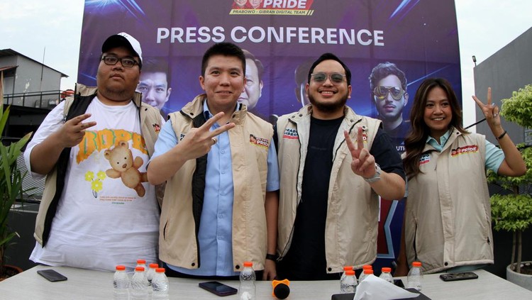 Relawan Prabowo Gibran menggelar e-sport Tournament Mobile Legends secara gratis dan memperebutkan total hadiah Rp 22.222.222,-