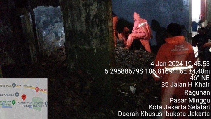 Rumah kosong di Kelurahan Ragunan, Kecamatan Pasar Minggu, Jakarta Selatan