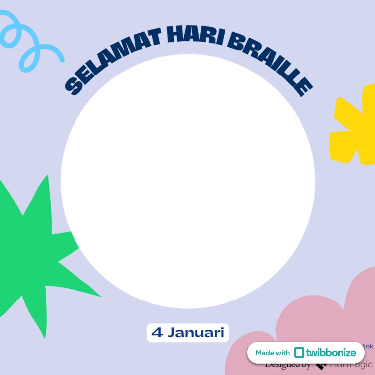 Twibbon Hari Braille Sedunia 2024
