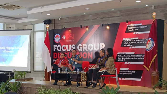 Diskusi di UNHAN mengenai geopolitik, 5 Januari 2024. (Rizky Adh Mahendra/detikcom)