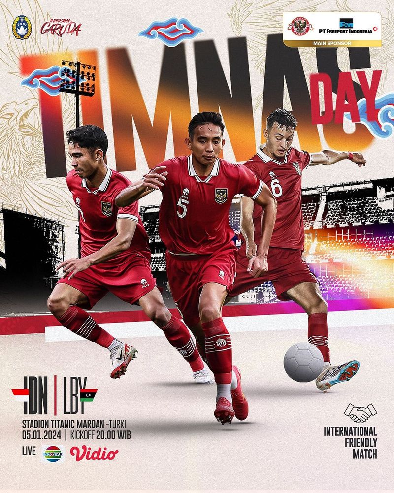 Jadwal Timnas Indonesia vs Libya Leg 2 Malam Ini