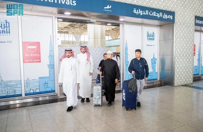 Jemaah umrah undangan Raja Salman mulai tiba di Madinah, Kamis (4/1/2024).
