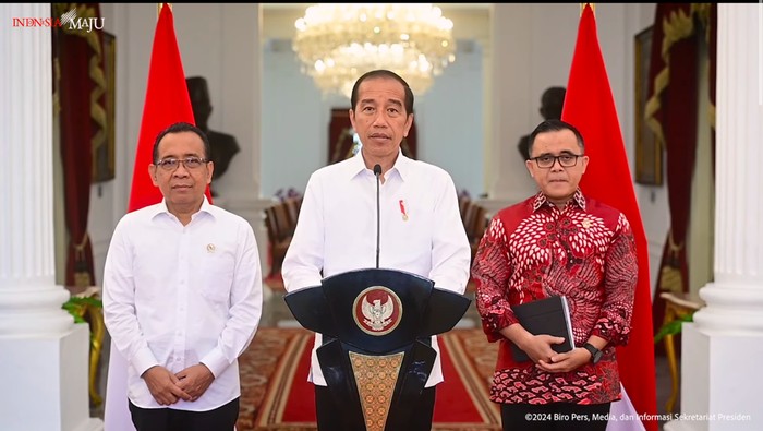 Presiden Joko Widodo (Jokowi) mengumumkan pemerintah akan membuka formasi untuk Calon Aparatur Sipil Negara (CASN) 2024 sebanyak 2,3 juta posisi.