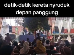 Pernikahan Viral Bikin Netizen Takjub, Ada Kereta Lewat Saat Resepsi Digelar