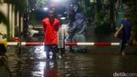 Komplek Pamulang Indah Tangsel Banjir Malam Ini