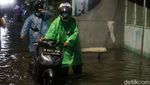 Komplek Pamulang Indah Tangsel Banjir Malam Ini