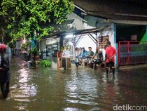 Komplek Pamulang Indah Tangsel Banjir Malam Ini