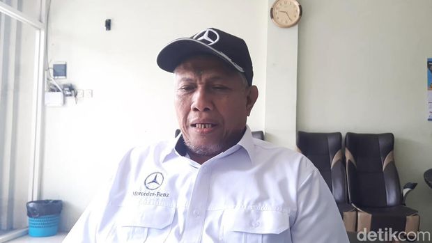 Pemilik PO Haryanto, Haji Haryanto ditemui di garasi Kudus, Jumat (5/1/2024).