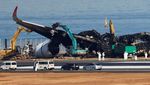 Pesawat yang Terbakar Usai Tabrakan di Bandara Haneda Mulai Dibersihkan