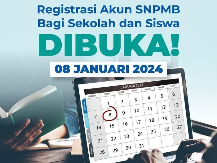 Registrasi akun SNPMB 2024.