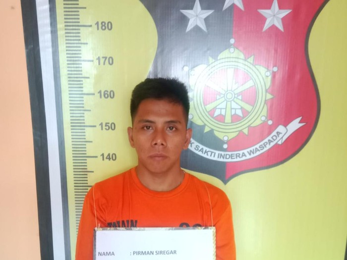 Tampang pelaku pembunuhan wanita di selokan kantor Dinsos Paluta.