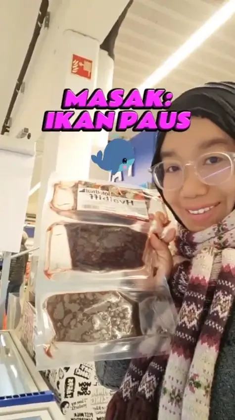 Unik!  Wanita ini membagikan tutorial cara memasak daging ikan paus