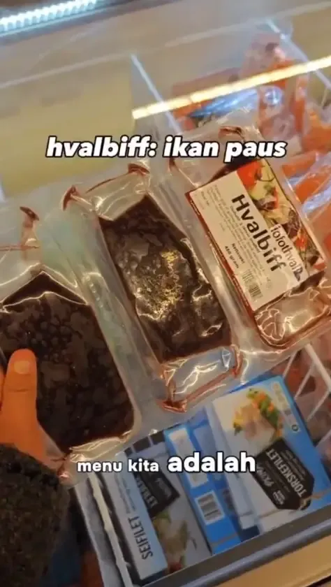 Unik!  Wanita ini membagikan tutorial cara memasak daging ikan paus