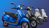 Selain itu, kedua varian dibekali fitur standar seperti rem cakram di depan, tiga mode berkendara, soket pengisian daya ponsel dan pencahayaan LED.  Foto: Doc. Bajaj