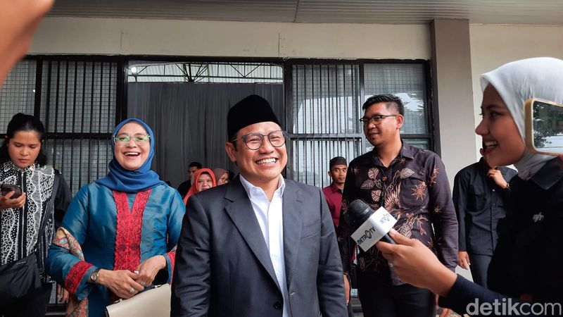 Cak Imin di Jombang, Jawa Timur (Annisa Aulia/detikcom)