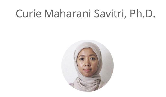 Curie Maharani Savitri, PhD salah satu panelis dalam debat pilpres 2023