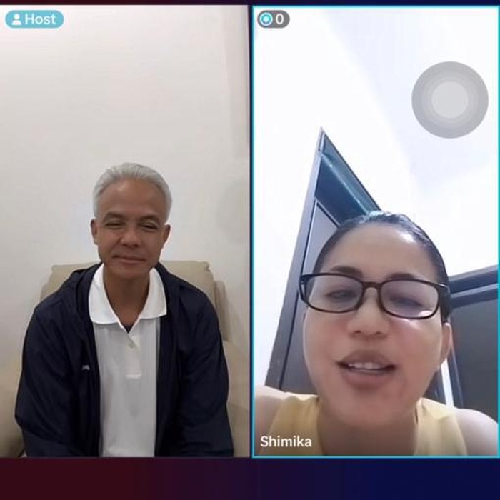 Ganjar live TikTok