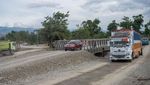 Jembatan Amblas di Jalur Trans Sulawesi Mulai Diperbaiki