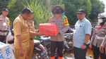 Potret Kapolres Kirim Bantuan ke Warga Korban Banjir-Cek TPS di Rohil
