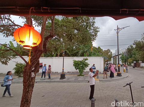 Kawasan Wisata Kota Lama Banyumas yang sudah selesai direvitalisasi, Sabtu (6/1/2024).