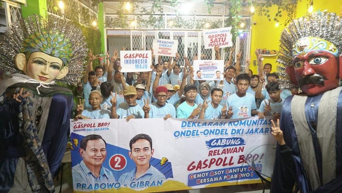 Komunitas Ondel-ondel Gabung Gaspoll Bro, Dukung Prabowo-Gibran