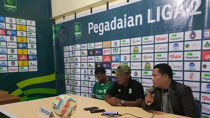 Konferensi pers PSMS Medan usai lawan Persiraja Banda Aceh. (Farid Achyadi Siregar/detikSumut)