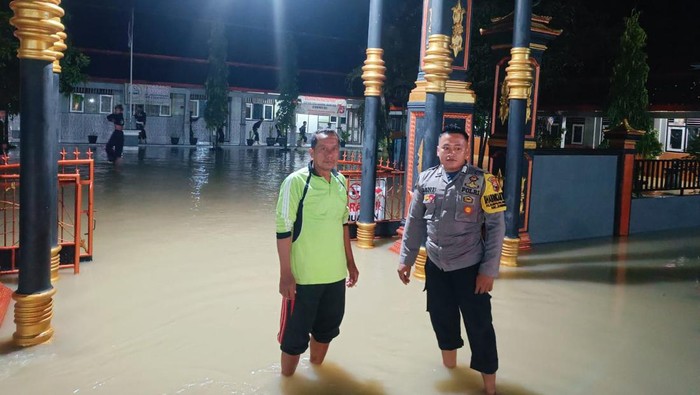 Lokasi SDN 2 Sonokidul Kunduran, Blora, yang terendam air.