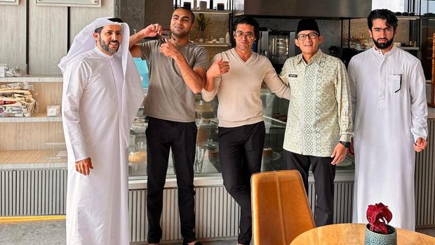 Menparekraf Sandiaga Uno Bertemu Bos Properti Dubai Abdullah Lahej