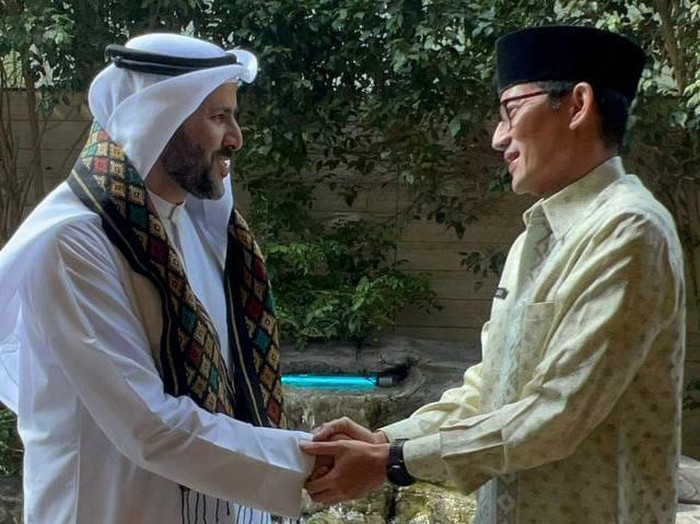 Sandiaga Uno dan pengusaha properti asal Dubai.