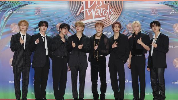 Stray Kids dalam acara Golden Disc Awards 2024 di Jakarta International Stadium (JIS). (Dok: Instagram @golden_disc)