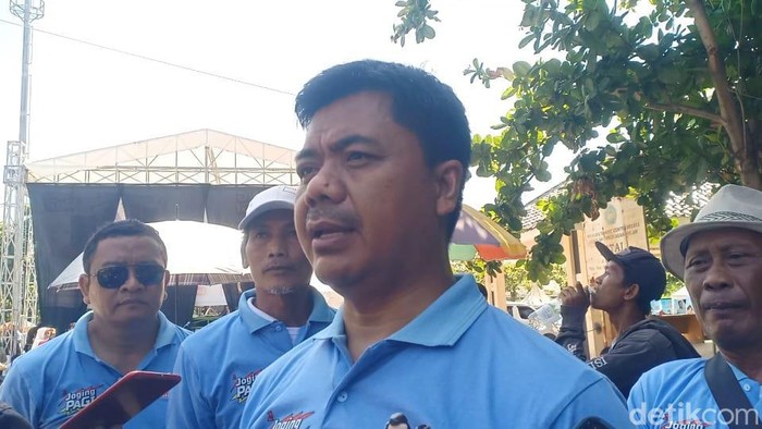 Tim Kampanye Nasional (TKN) Prabowo Subianto-Gibran Rakabuming Raka, Juri Ardiantoro, di Brebes, Sabtu (6/1/2024).