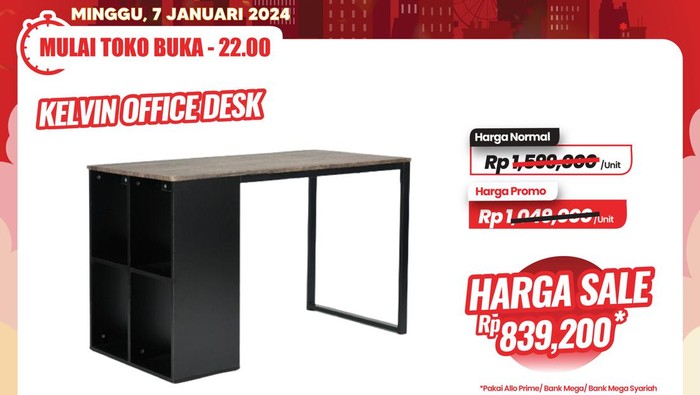 Transmart Full Day Sale-Meja Kerja