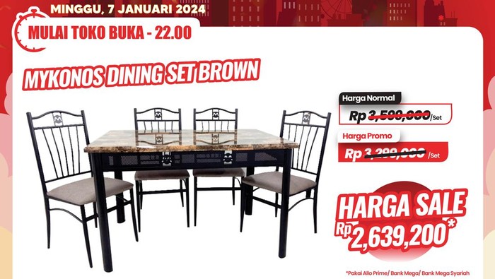 Transmart Full Day Sale-Meja Makan