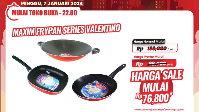 Transmart Full Day Sale hadir lagi pada Minggu 7 Januari 2024.