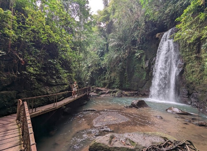 Air Terjun Ulu Petanu, Gianyar, Bali. (Tangkapan layar Google Earth)