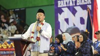Nusron Wahid menyampaikan sambutannya.