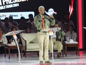 Ganjar Sampaikan Visi Misi di Debat Ketiga Pilpres 2024
