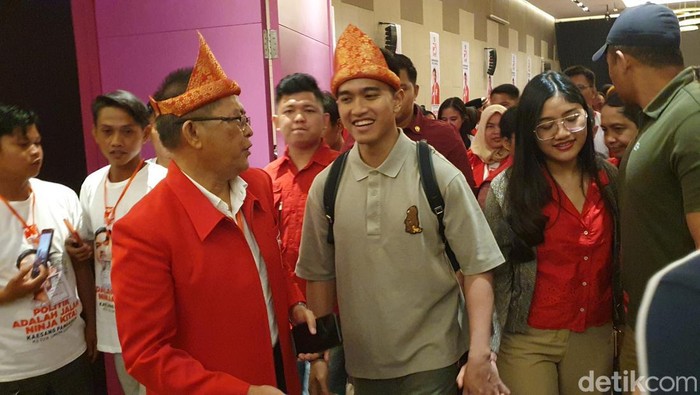 Kaesang saat hadir di Kopdarwil Pengurus dan Caleg PSI se-Sumsel di Palembang.