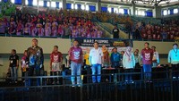 Sigit dianugerahi gelar Alumni yang Menginspirasi karena dinilai telah menjadi tokoh nasional yang berprestasi dan berintegritas dalam memberikan pengabdian kepada masyarakat (Foto: dok. Polri)