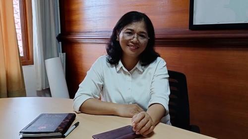 Kepala Bidang Bina Marga Dinas Pekerjaan Umum dan Penataan Ruang Kota Denpasar Ida Ayu Trisuci Arnawati. (Foto: Ni Made Lastri Karsiani Putri/detikBali)