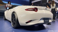 Mini Mazda MX-5 yang mengambil rancang bangun dari MX-5 generasi keempat ini hadir dengan ukuran half-scale atau setengah dari ukuran aslinya. Foto: Muhammad Hafizh Gemilang