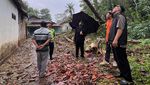 Momen Bupati Sleman Cek Lokasi Bencana Angin Kencang di Kapanewon Minggir