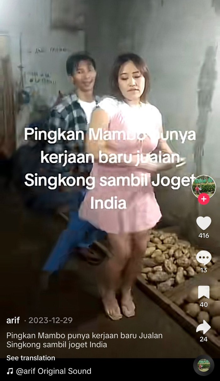 Potret Arya Khan dan Pinkan Mambo Jualan Singkong di Pasar