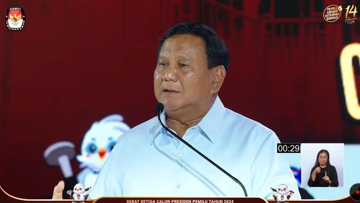 Prabowo Subianto (tangkapan layar, Youtube KPU)